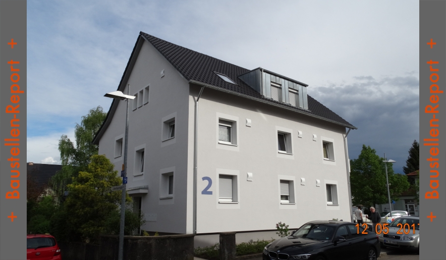 Mehrfamilienhaus in Neckarsulm / Nach der energetischen Sanierung des Dachs, der Fenster, der Fassade und der Lüftung