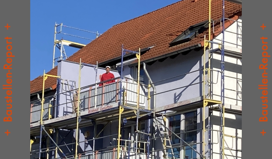 Friedlandstr., Bad Friedrichshall / Während der Fassadenrenovierung