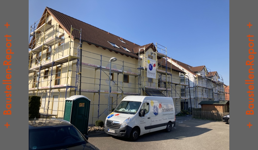 Waldauweg 22, Bad Friedrichshall / Während der Fassadenrenovierung